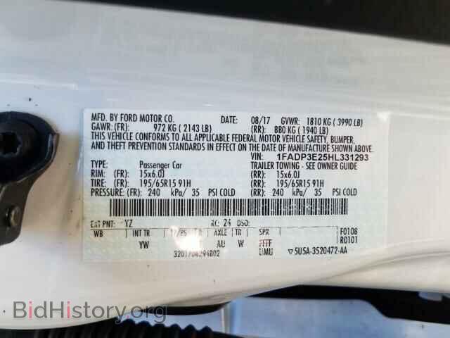 2017 FORD FOCUS - VIN: 1FADP3E25HL331293 - Photo 10