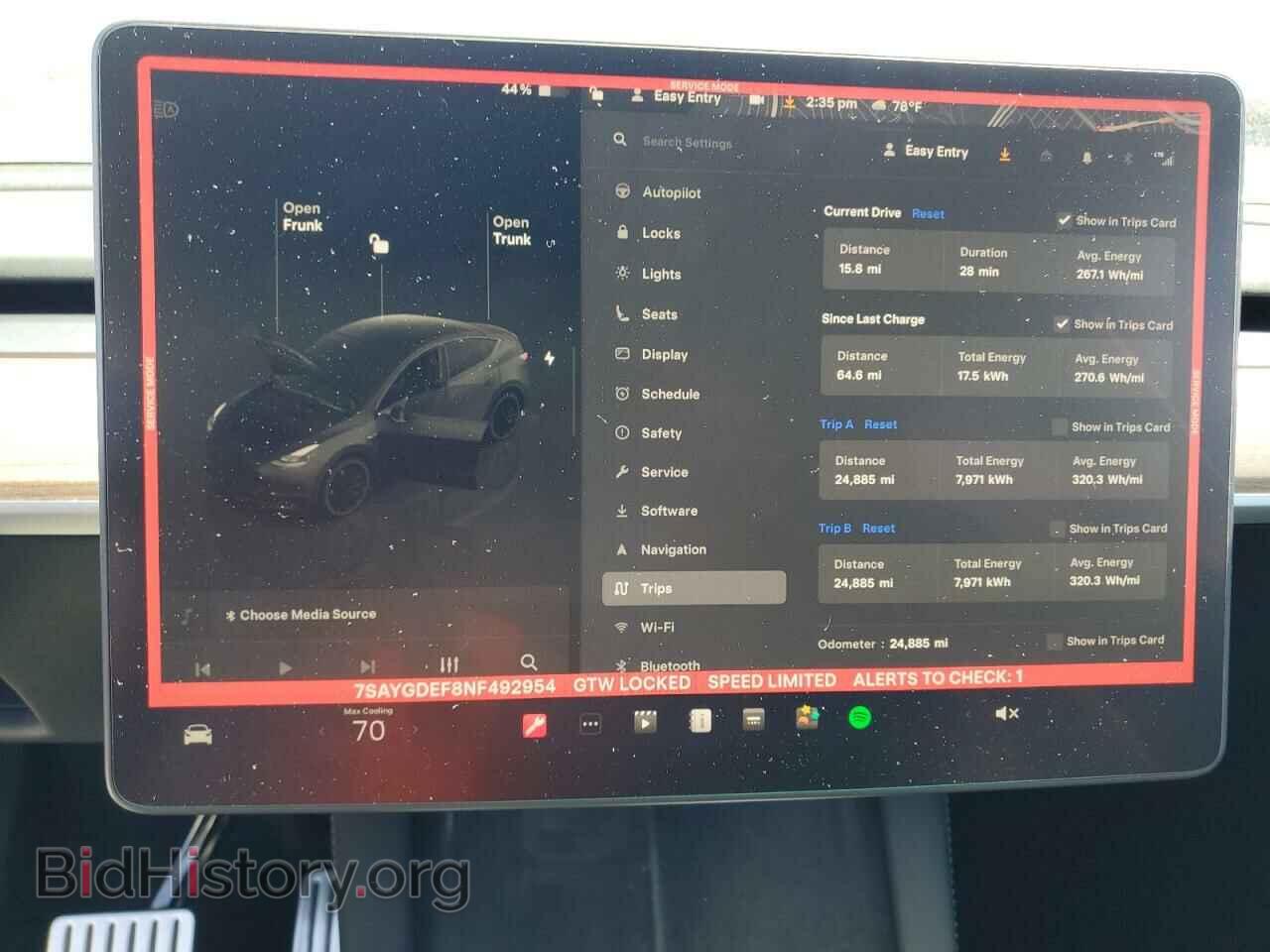 2022 TESLA MODEL Y - VIN: 7SAYGDEF8NF492954 - Фото 9