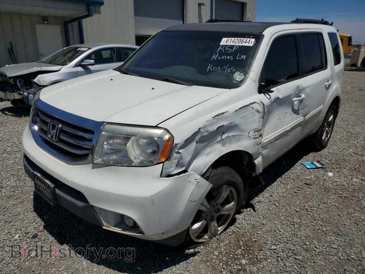 Photo 5FNYF3H58CB041016 - HONDA PILOT 2012
