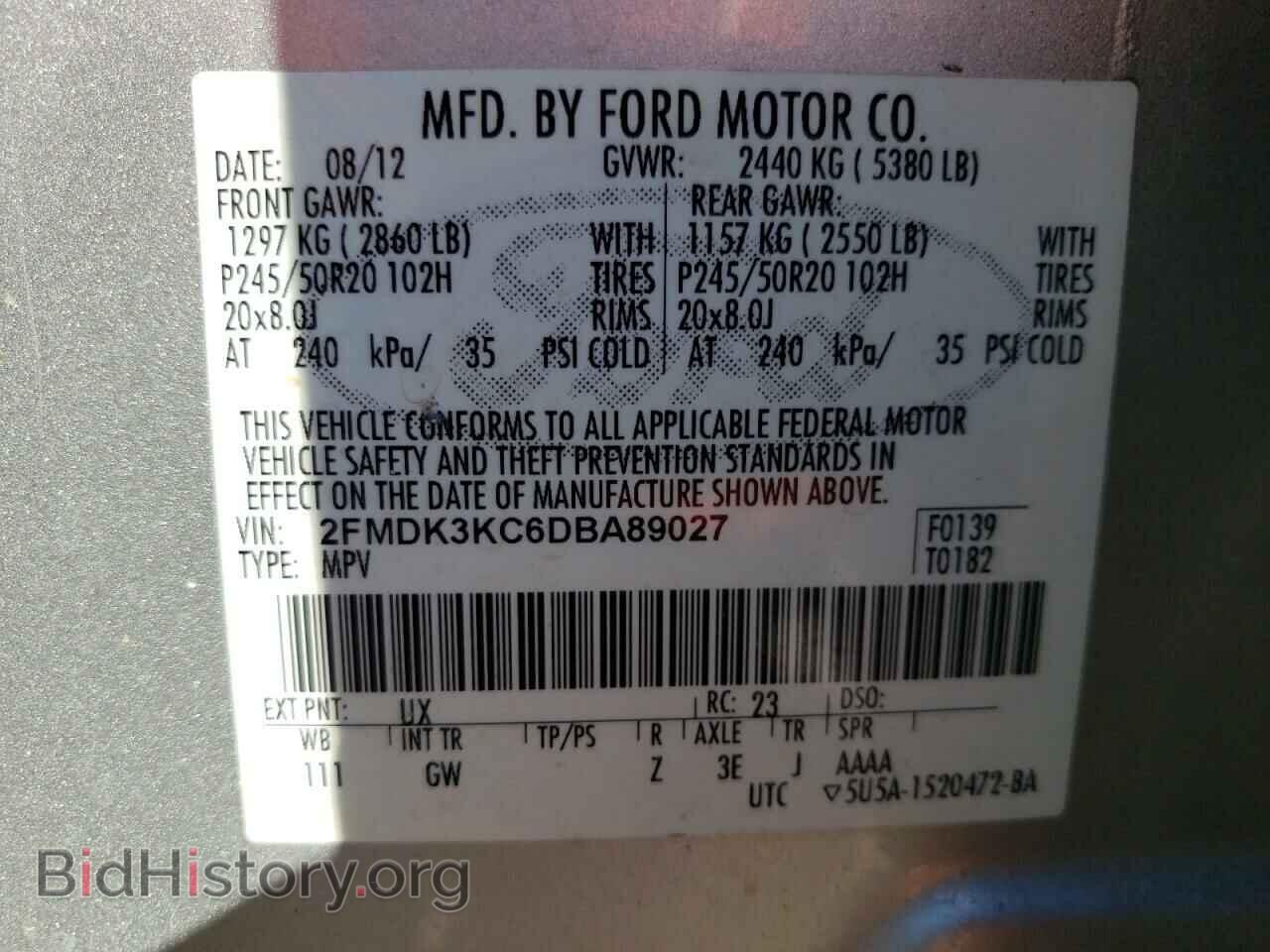 2013 FORD EDGE - VIN: 2FMDK3KC6DBA89027 - Photo 10