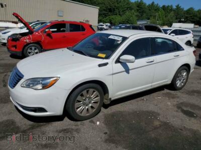 2013 Chrysler 200 LX, white — VIN 1C3CCBAG4DN736562, Copart