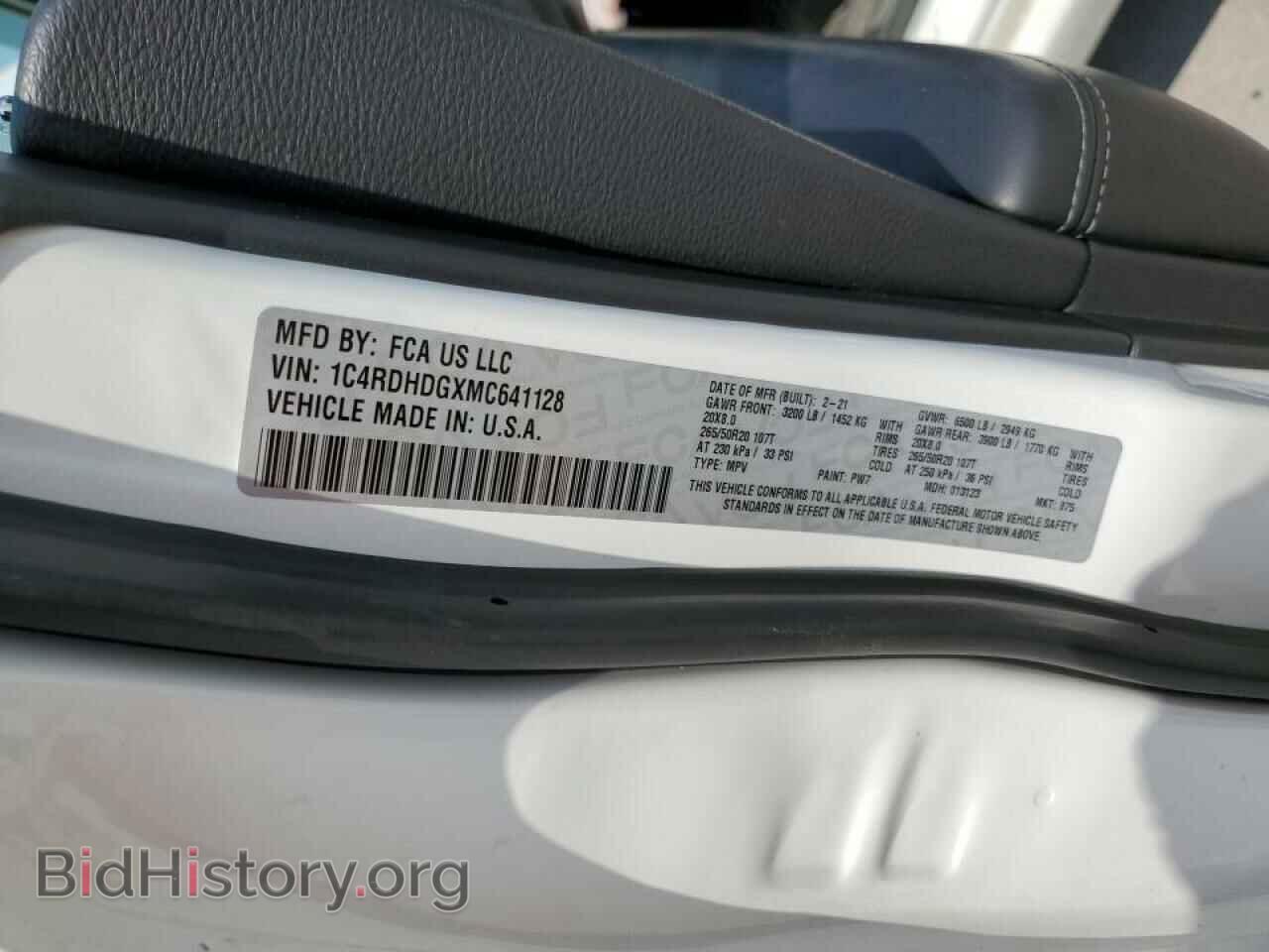 2021 DODGE DURANGO - VIN: 1C4RDHDGXMC641128 - Фото 13