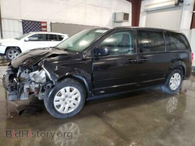 2016 Dodge CARAVAN SE, черный — VIN 2C4RDGBG0GR350761, Copart