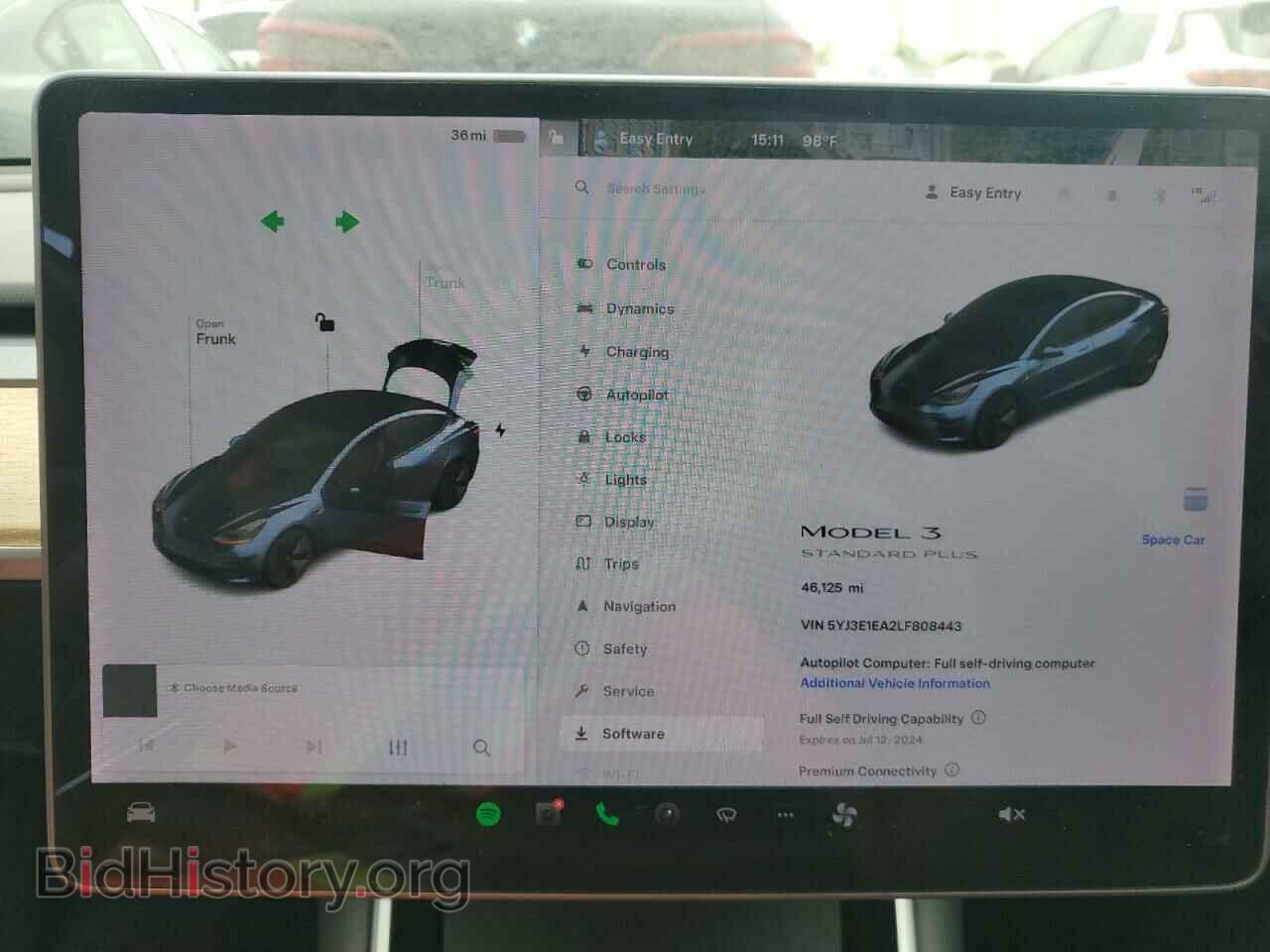 2020 TESLA MODEL 3 - VIN: 5YJ3E1EA2LF808443 - Фото 9