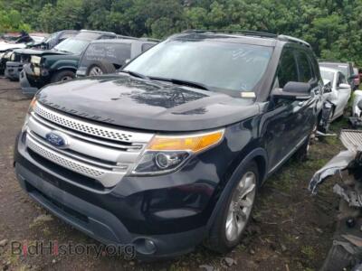 2014 Ford EXPLORER XLT, black — VIN 1FM5K7D80EGA08232, Copart