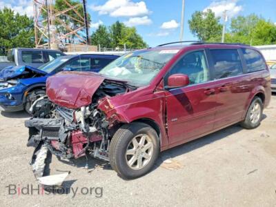 2008 Chrysler MINIVAN Touring, red — VIN 2A8HR54P48R803434, Copart