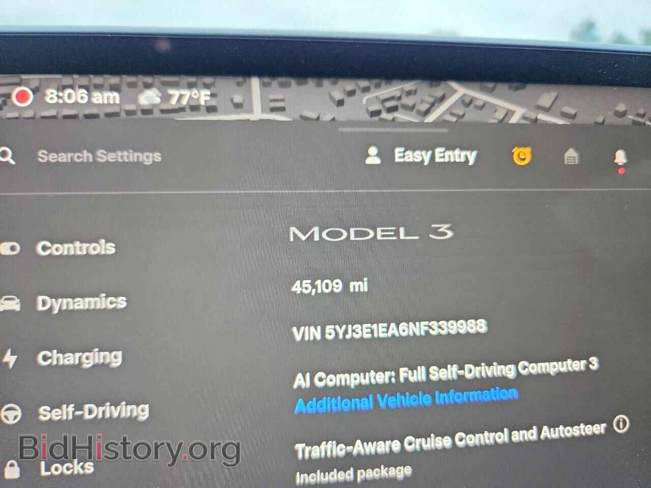 2022 TESLA MODEL 3 - VIN: 5YJ3E1EA6NF339988 - Photo 9