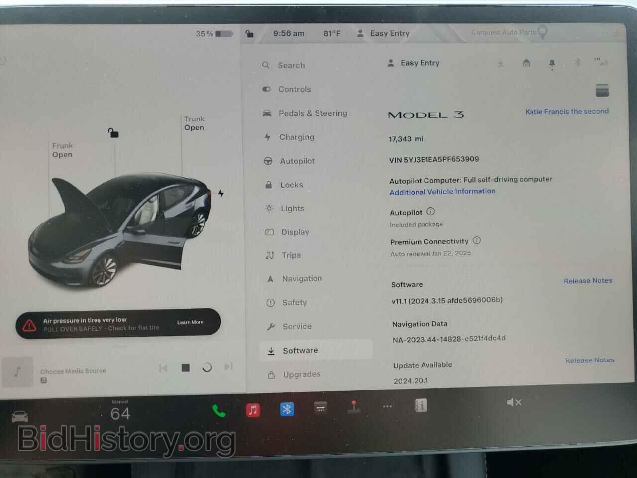 2023 TESLA MODEL 3 - VIN: 5YJ3E1EA5PF653909 - Photo 9