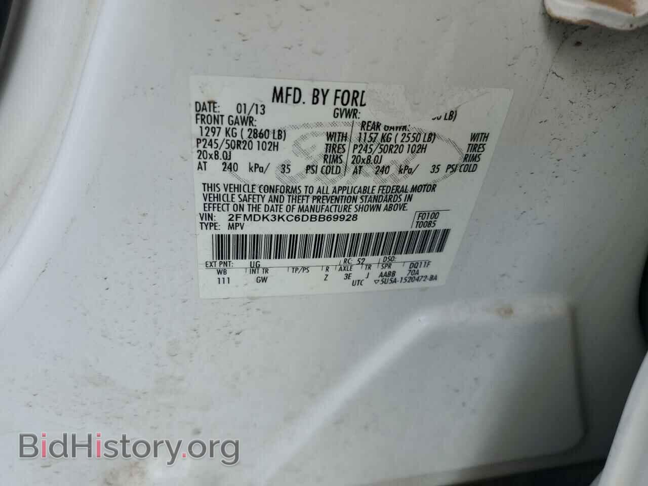 2013 FORD EDGE - VIN: 2FMDK3KC6DBB69928 - Photo 10