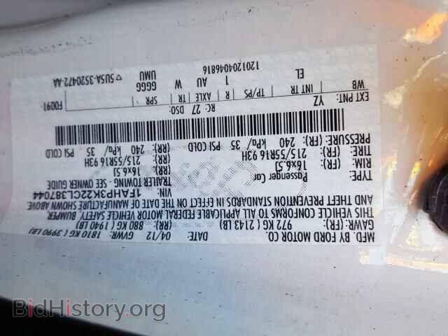 2012 FORD FOCUS SE - VIN: 1FAHP3K22CL387044 - Фото 10