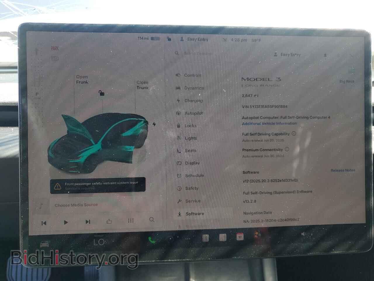 2025 TESLA MODEL 3 - VIN: 5YJ3E1EA5SF991884 - Photo 9