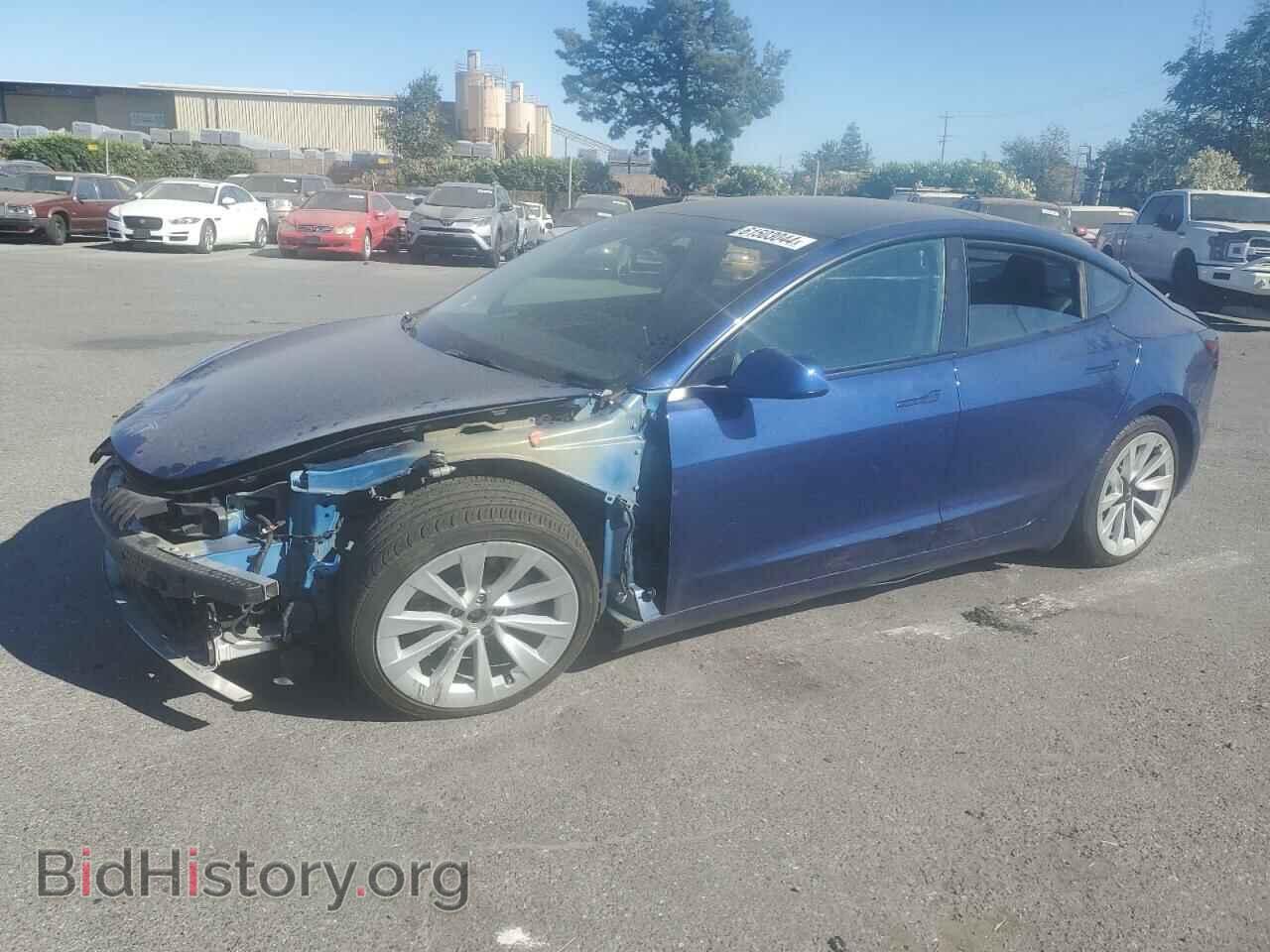 Photo 5YJ3E1EB0NF144221 - TESLA MODEL 3 2022