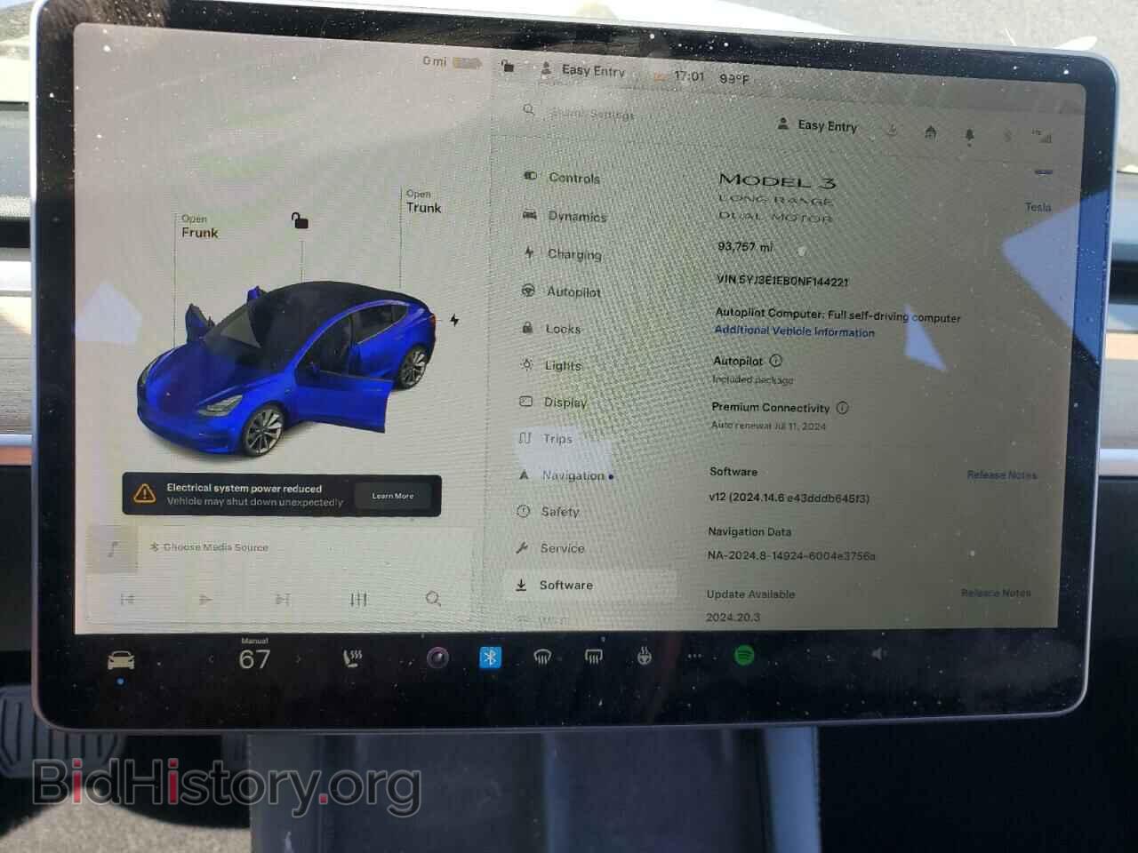 2022 TESLA MODEL 3 - VIN: 5YJ3E1EB0NF144221 - Photo 9