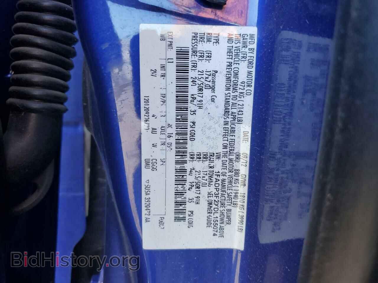 2013 FORD FOCUS - VIN: 1FADP3F2XDL155074 - Фото 12