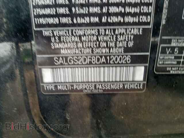 2013 LAND ROVER RANGE ROVE - VIN: SALGS2DF8DA120026 - Photo 10