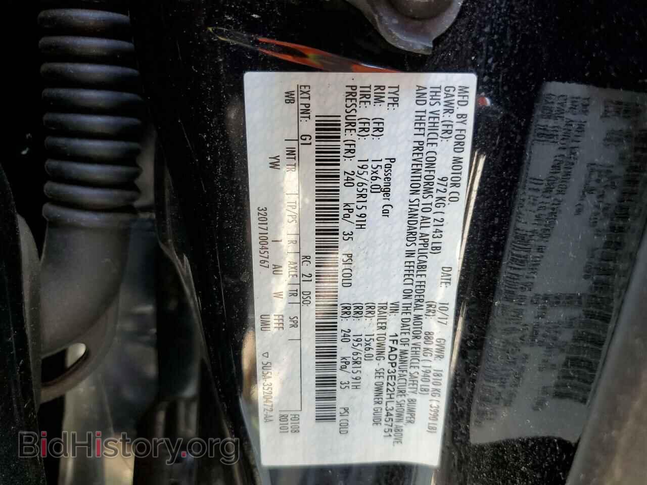 2017 FORD FOCUS - VIN: 1FADP3E22HL345751 - Photo 12