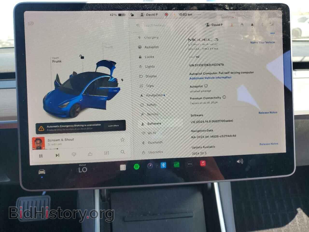 2020 TESLA MODEL 3 - VIN: 5YJ3E1EB2LF627979 - Фото 9