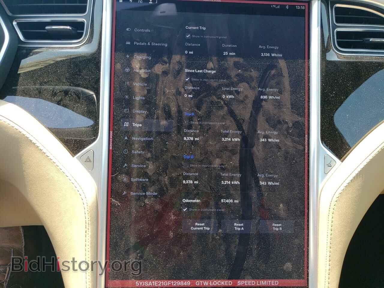 2016 TESLA MODEL S - VIN: 5YJSA1E21GF129849 - Фото 9