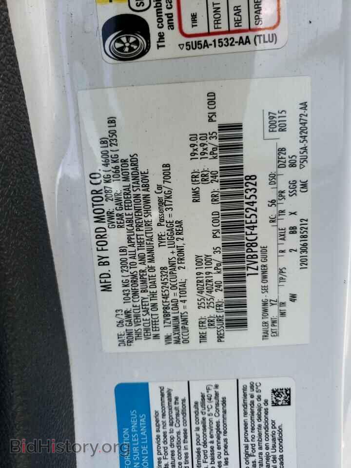 2014 FORD MUSTANG - VIN: 1ZVBP8CF4E5245328 - Фото 13