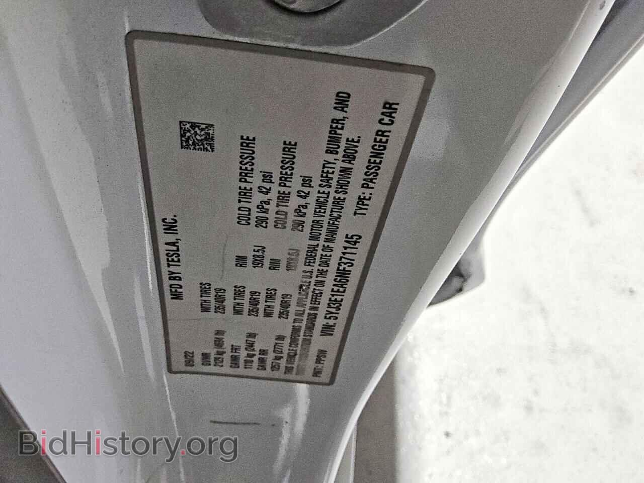 2022 TESLA MODEL 3 - VIN: 5YJ3E1EA6NF371145 - Photo 12