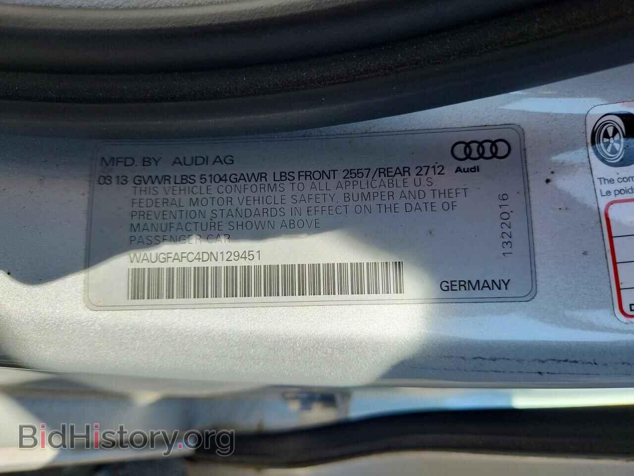 2013 AUDI A6 - VIN: WAUGFAFC4DN129451 - Photo 12