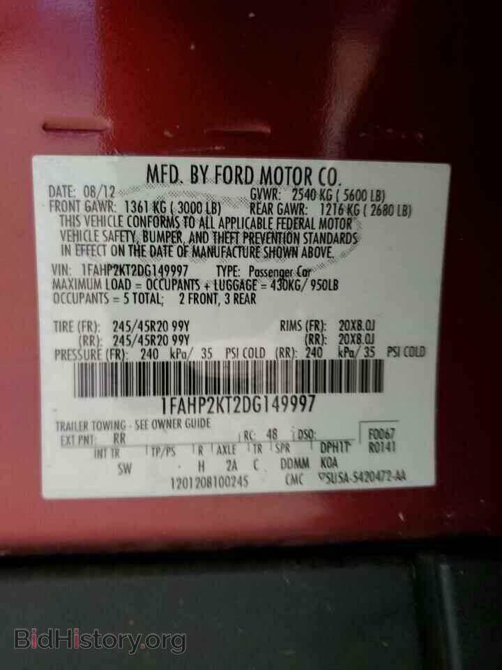 2013 FORD TAURUS - VIN: 1FAHP2KT2DG149997 - Photo 12