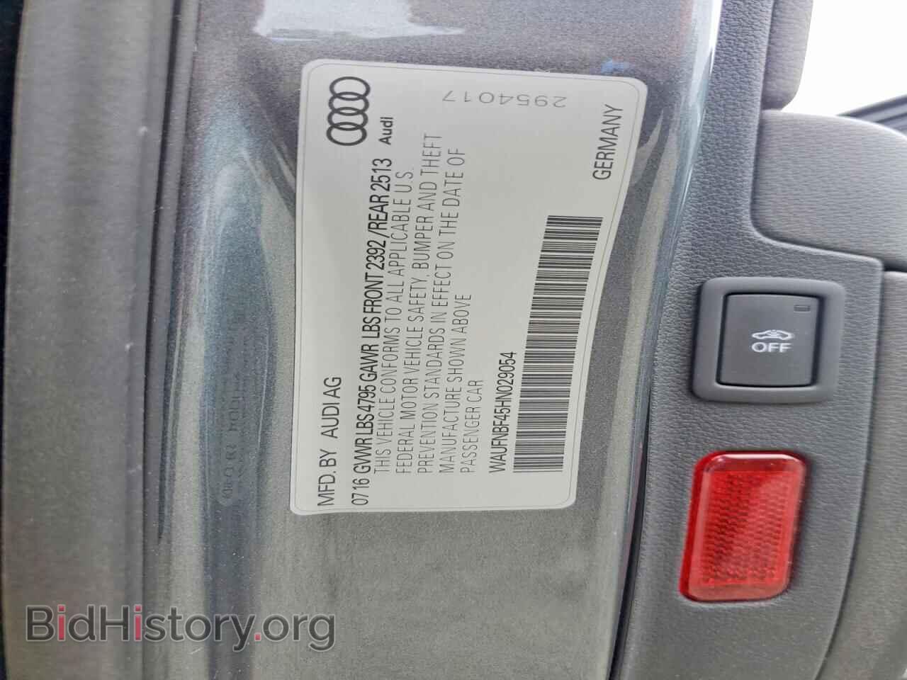 2017 AUDI A4 - VIN: WAUFNBF45HN029054 - Фото 13