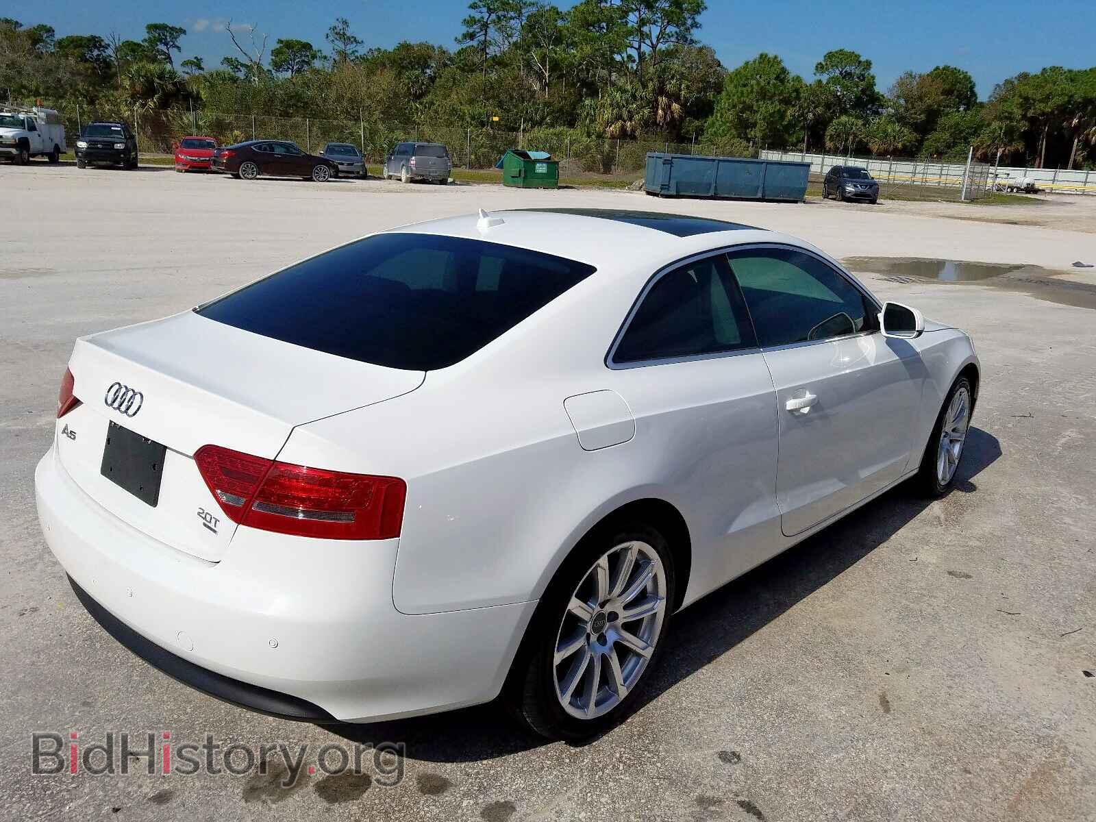 2012 AUDI A5 PREMIUM - VIN: WAULFAFR9CA001439 - Фото 4