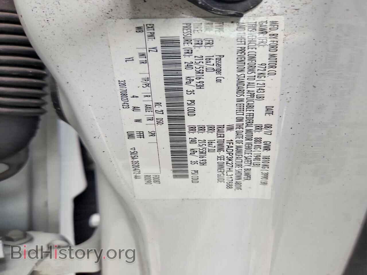 2017 FORD FOCUS - VIN: 1FADP3K27HL317688 - Фото 12