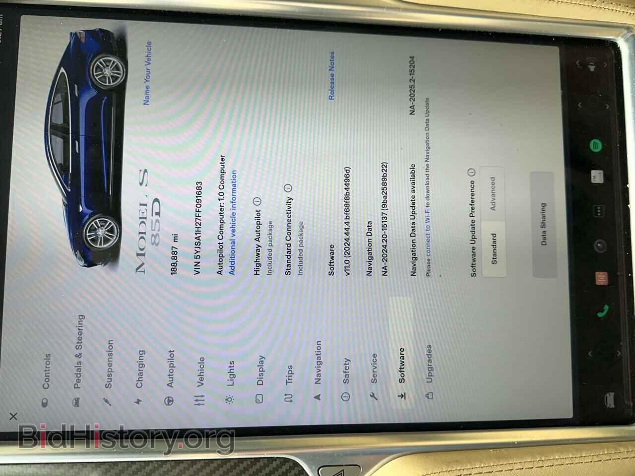 2015 TESLA MODEL S - VIN: 5YJSA1H27FF091683 - Photo 8