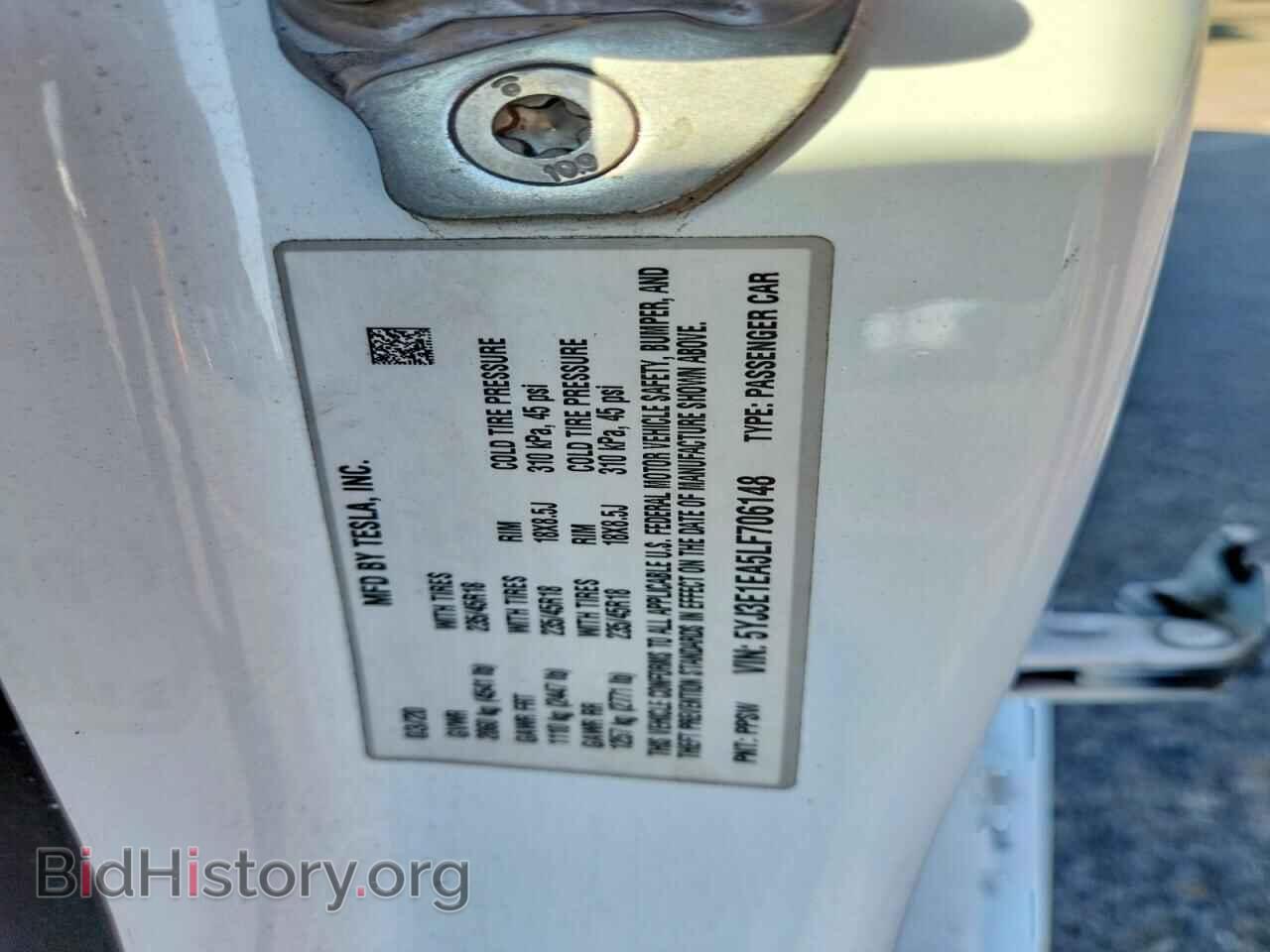 2020 TESLA MODEL 3 - VIN: 5YJ3E1EA5LF706148 - Фото 13