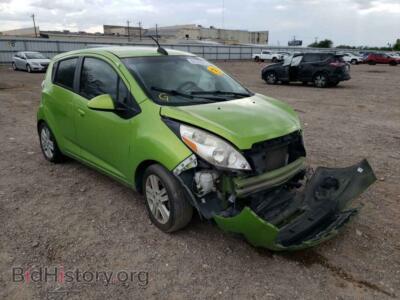 2015 Chevrolet SPARK Spark LS, зеленый — VIN KL8CB6S92FC813099, Copart