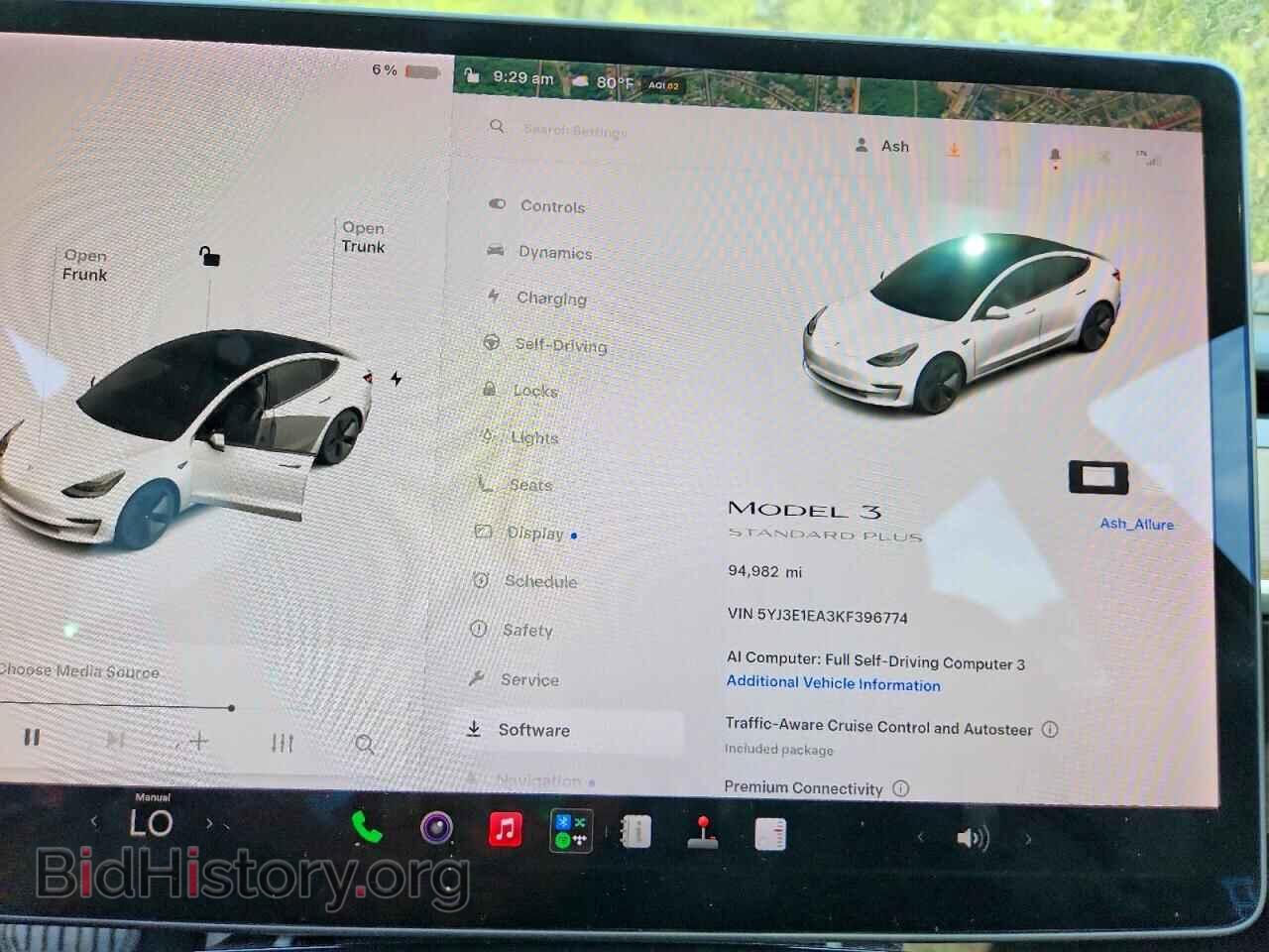 2019 TESLA MODEL 3 - VIN: 5YJ3E1EA3KF396774 - Фото 9