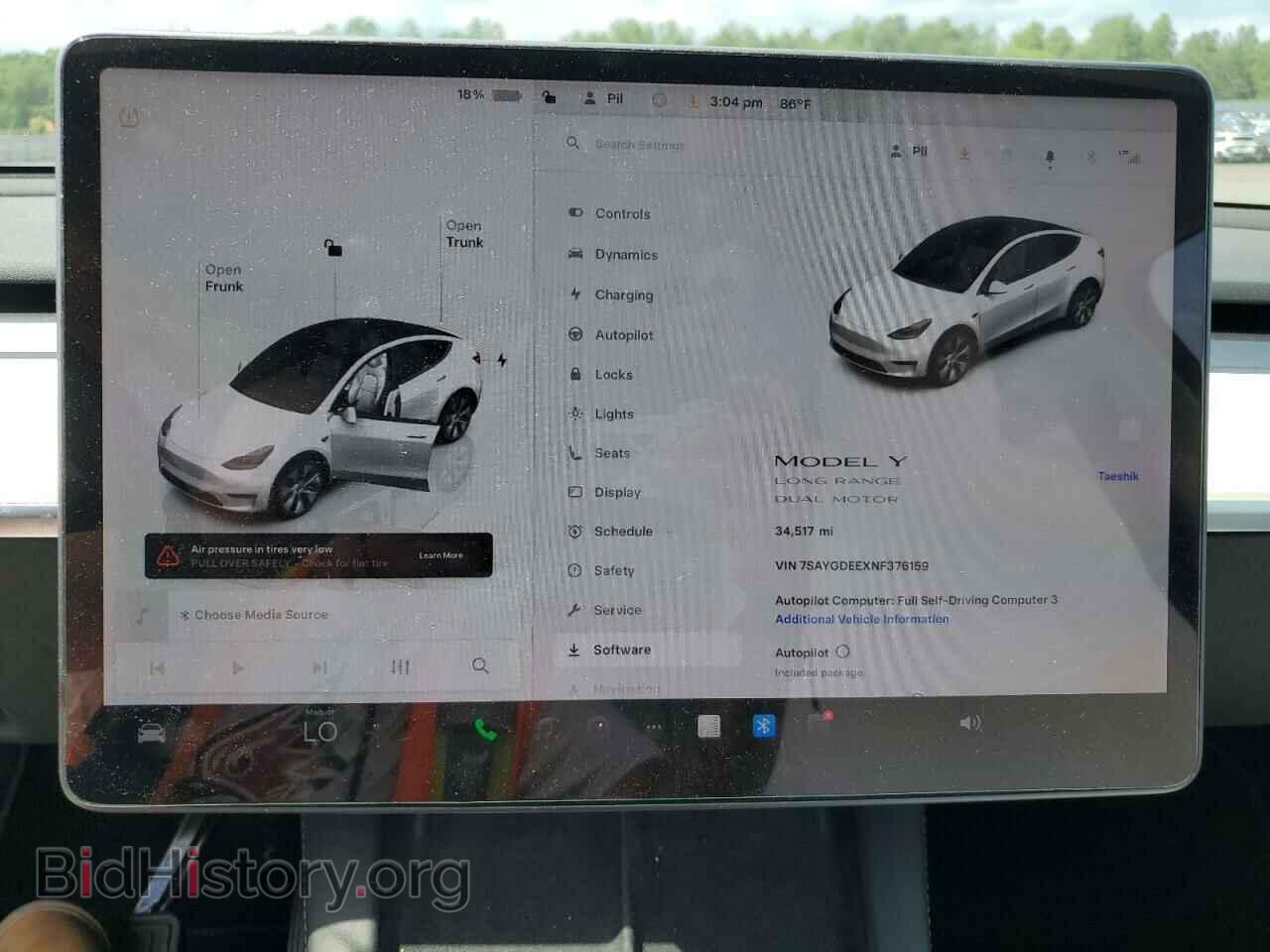 2022 TESLA MODEL Y - VIN: 7SAYGDEEXNF376159 - Фото 9