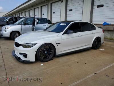 2018 BMW M3, white — VIN WBS8M9C55J5J79541, Copart