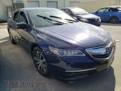 2015 Acura TLX, синий — VIN 19UUB1F35FA022728, Copart