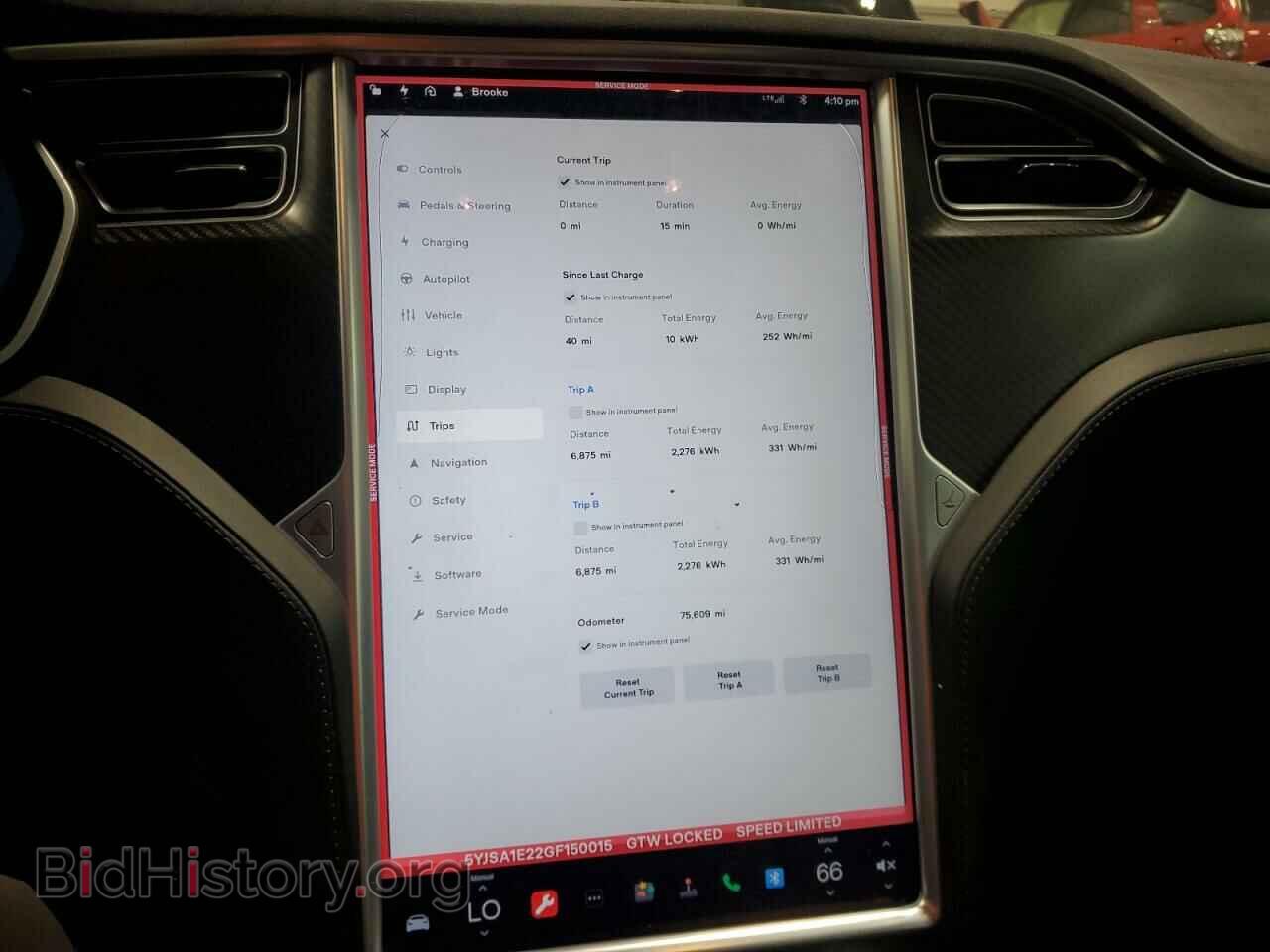 2016 TESLA MODEL S - VIN: 5YJSA1E22GF150015 - Photo 9