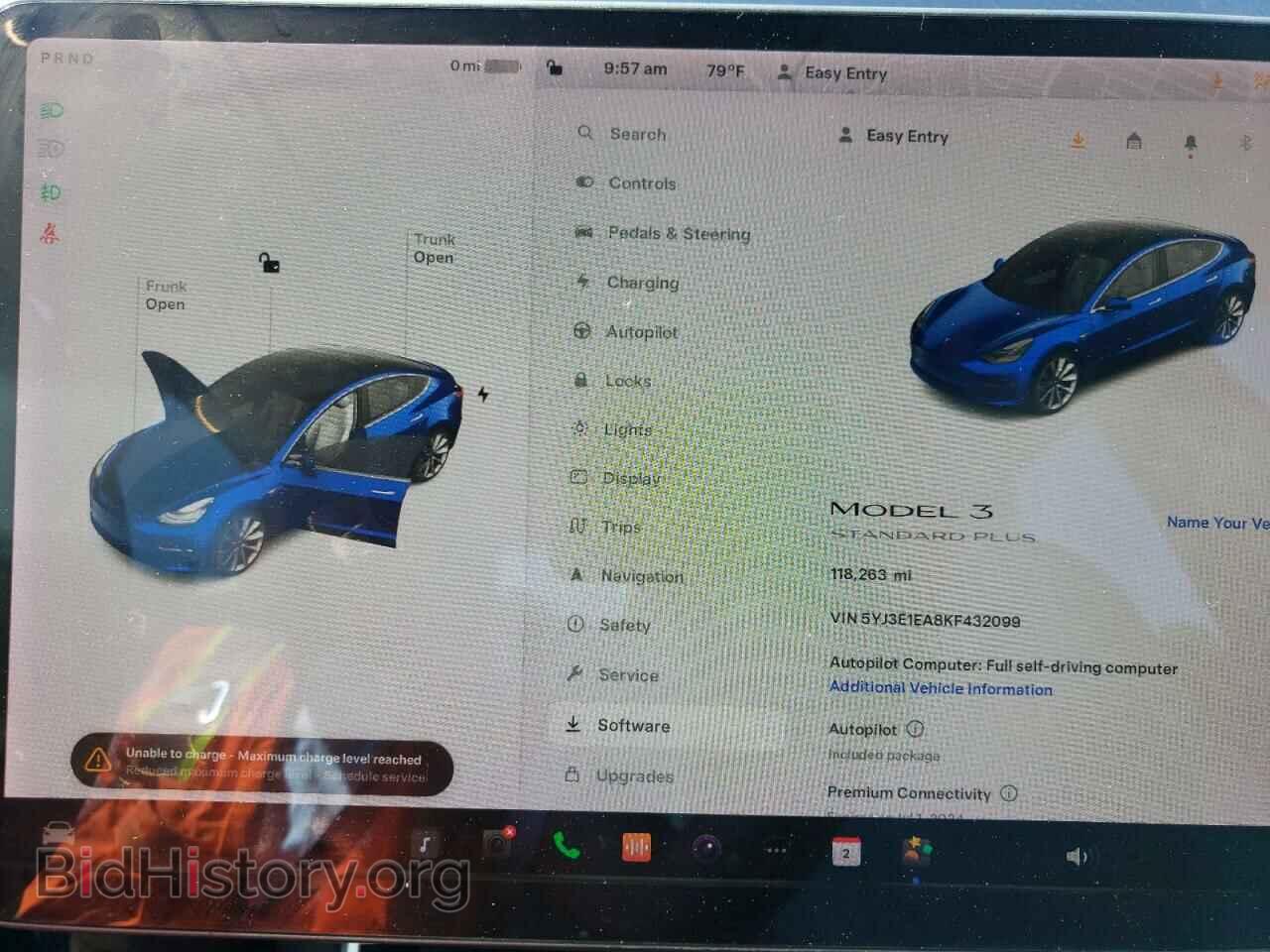 2019 TESLA MODEL 3 - VIN: 5YJ3E1EA8KF432099 - Фото 9
