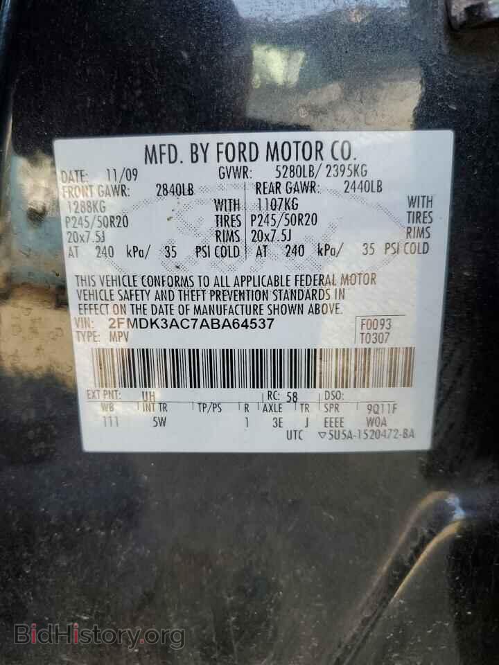 2010 FORD EDGE - VIN: 2FMDK3AC7ABA64537 - Фото 13