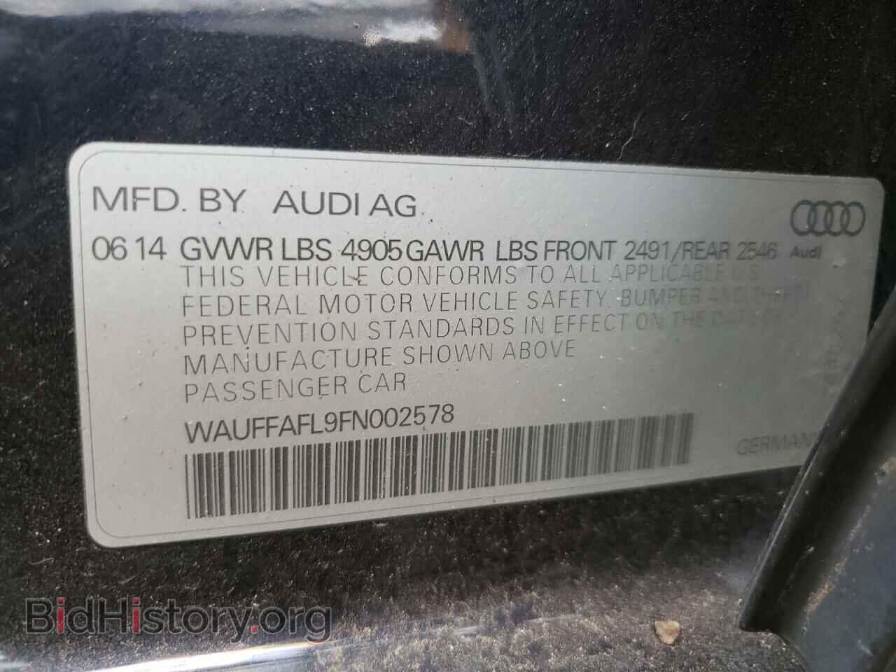 2015 AUDI A4 - VIN: WAUFFAFL9FN002578 - Фото 12