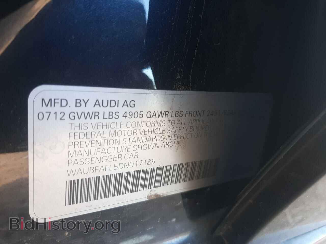 2013 AUDI A4 - VIN: WAUBFAFL5DN017185 - Photo 10