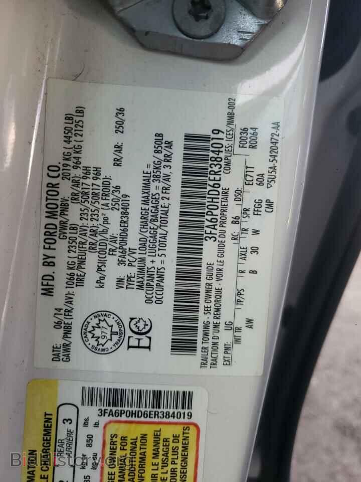 2014 FORD FUSION - VIN: 3FA6P0HD6ER384019 - Фото 12