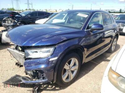 2018 Audi Q5 Premium Plus, синий — VIN WA1BNAFY6J2028253, Copart