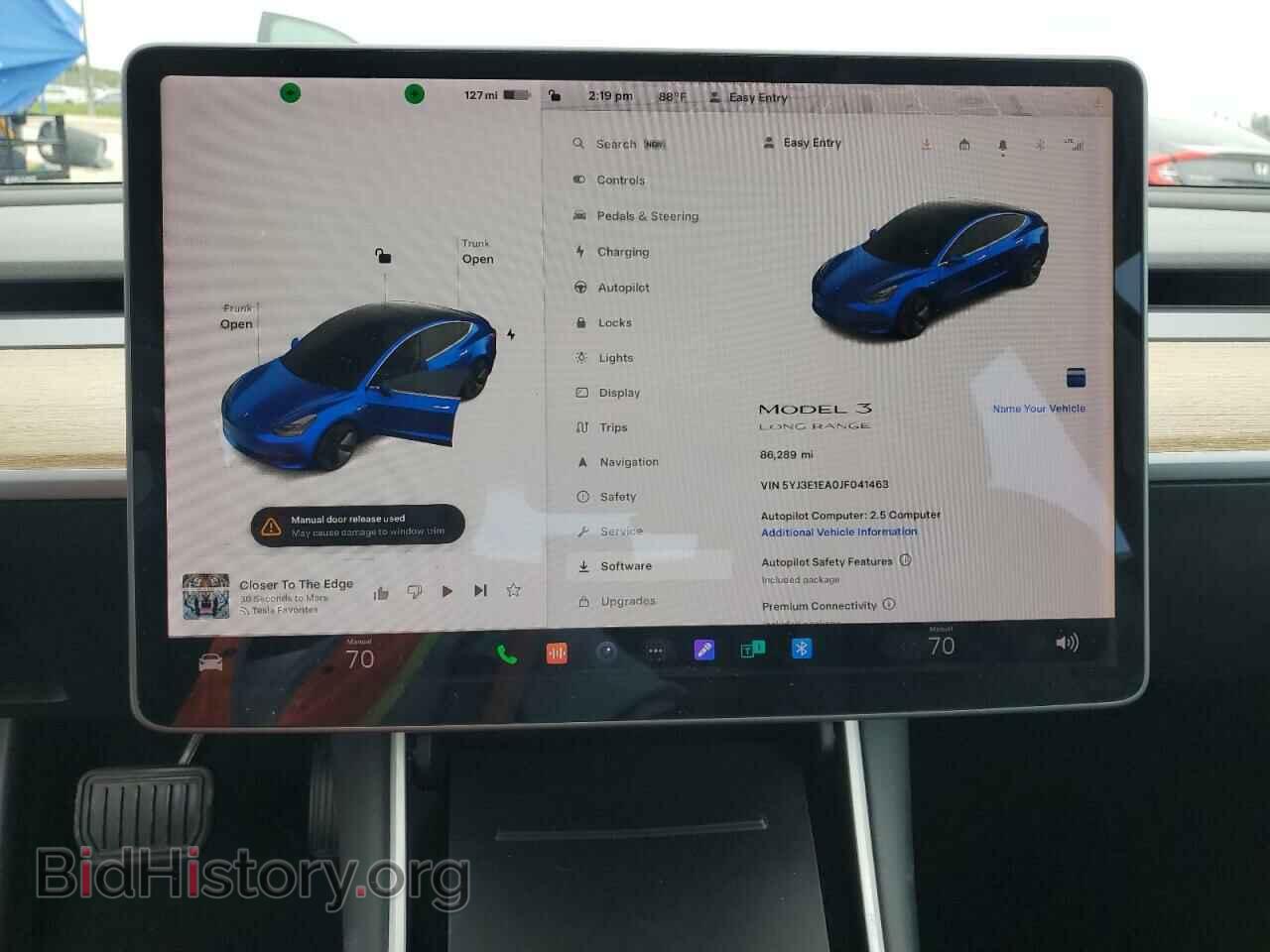 2018 TESLA MODEL 3 - VIN: 5YJ3E1EA0JF041463 - Фото 9