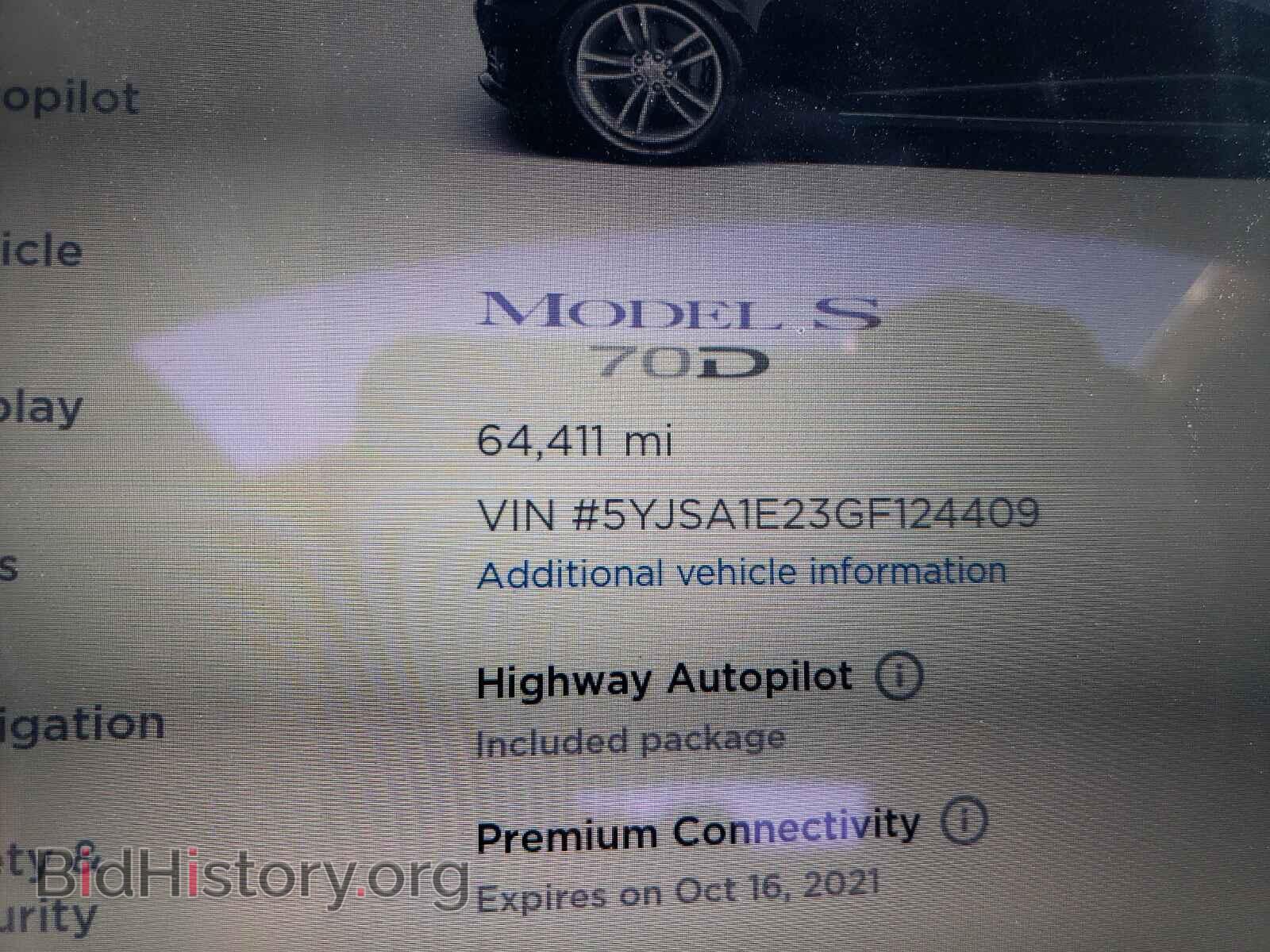 2016 TESLA MODEL S - VIN: 5YJSA1E23GF124409 - Фото 8