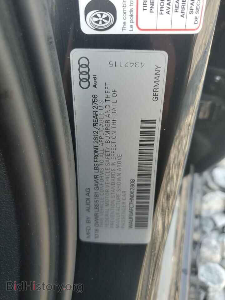 2017 AUDI A6 - VIN: WAUF8AFC7HN062808 - Фото 12