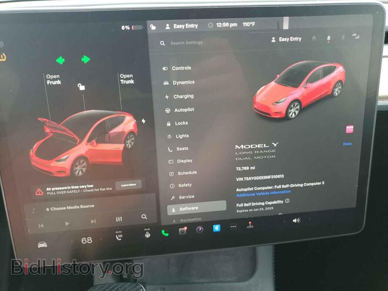 2022 TESLA MODEL Y - VIN: 7SAYGDEE6NF310613 - Фото 9