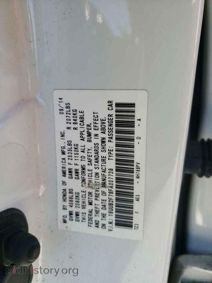 2015 ACURA TLX - VIN: 19UUB2F79FA007738 - Фото 10
