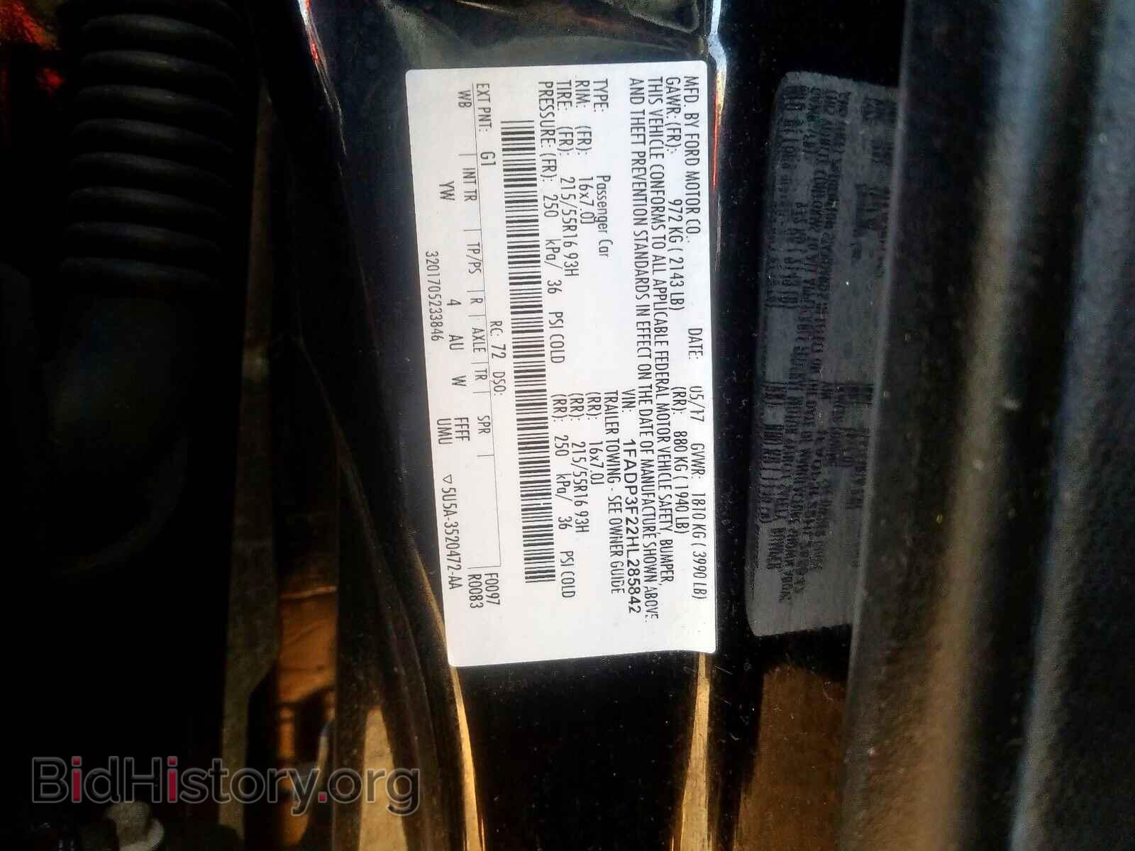 2017 FORD FOCUS - VIN: 1FADP3F22HL285842 - Photo 10