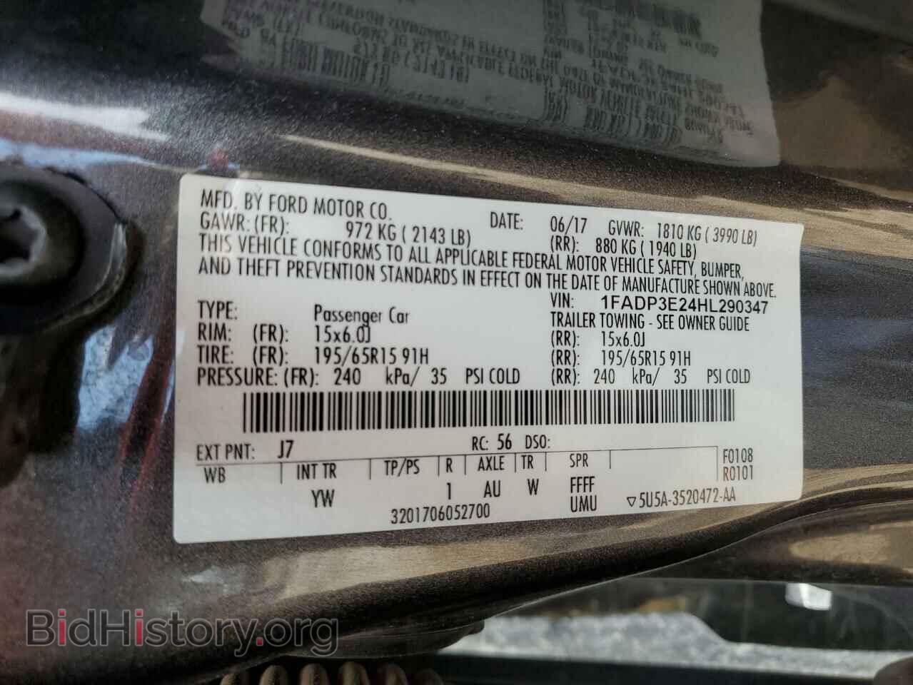 2017 FORD FOCUS - VIN: 1FADP3E24HL290347 - Фото 13